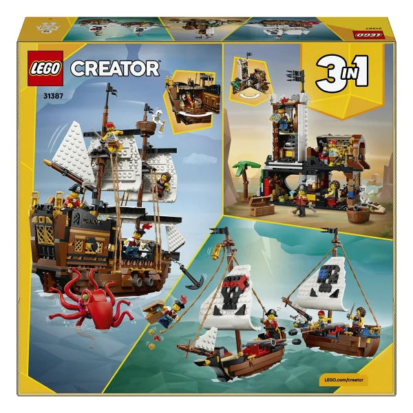 Lego 31387 Creator 3'ü 1 Arada İkonik Korsan Gemisi - Görsel 5