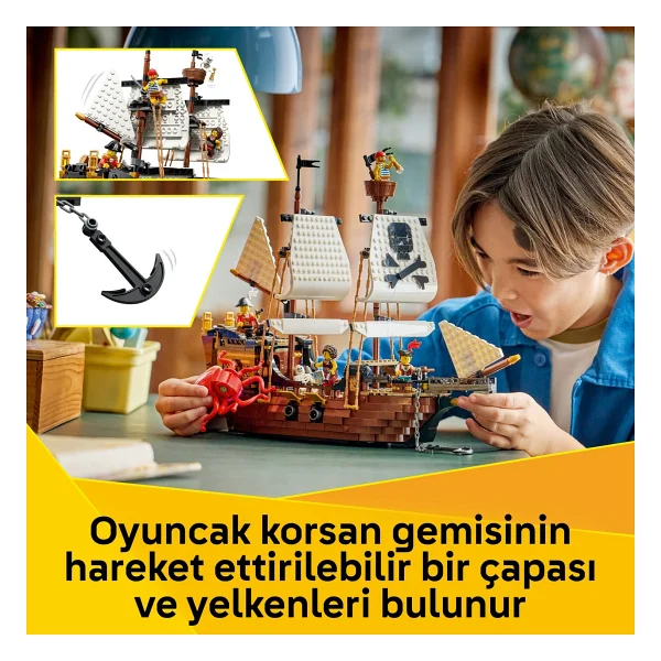 Lego 31387 Creator 3'ü 1 Arada İkonik Korsan Gemisi - Görsel 8