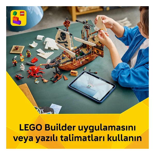 Lego 31387 Creator 3'ü 1 Arada İkonik Korsan Gemisi - Görsel 10