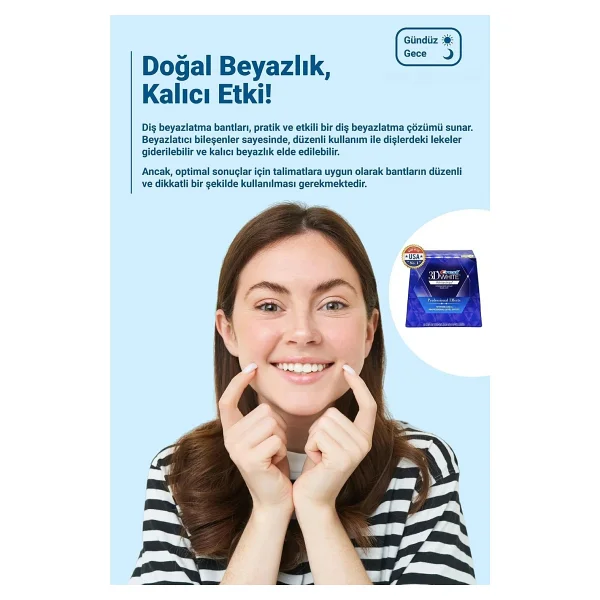 Crest 3d White Professional Effects Diş Beyazlatma Bantları - 8 Bant - 4 Paket - Görsel 2