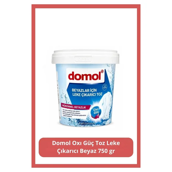 Domol Oxi 750 Gr Beyazlara Özel Toz Leke Çıkarıcı - Görsel 5