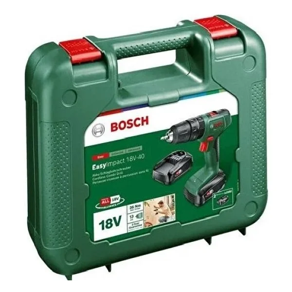 Bosch Easyımpact 18v-40 Çift Akülü 2 Ah Darbeli Vidalama Makinesi - Görsel 10