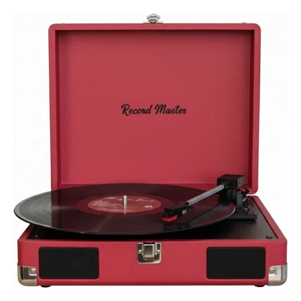 Record Master Rm-311 Kırmızı Çantalı Retro Pikap - Görsel 3
