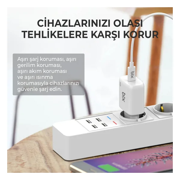 Bix Bxpd22c 20 W Type-C Kablolu Hızlı Şarj Aleti - Görsel 2