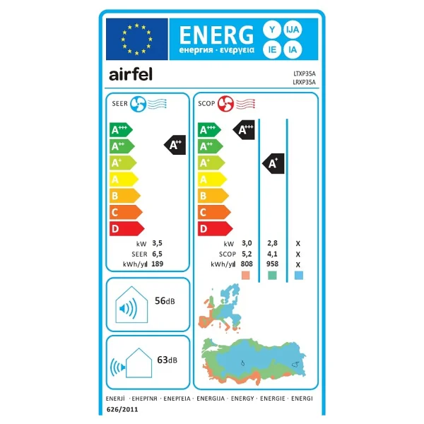 Airfel Vista Ltxp35a A++ 12000 Btu İnverter Duvar Tipi Split Klima - Görsel 6