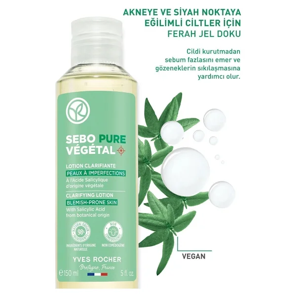 Yves Rocher Gözenek Sıkılaştırıcı Salisilik Asitli Tonik Akne Eğilimli Ciltlere Özel Bakım - Görsel 6