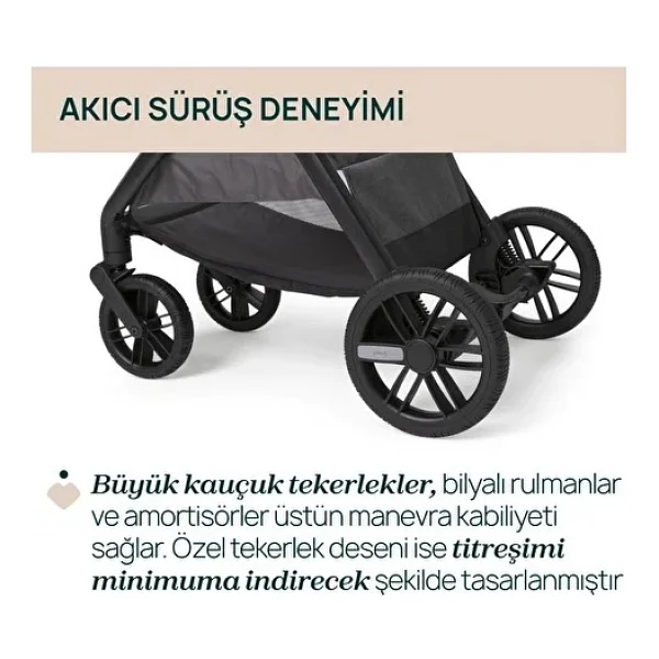 Chicco Bellagio 2.0 Black Satin Bebek Arabası - Görsel 8