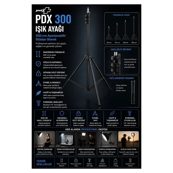 Pdx 300 Işık Ayağı - Görsel 7