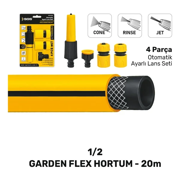 Sgs Sgs4364 Gardenflex 20 M Bahçe Hortumu - Görsel 2