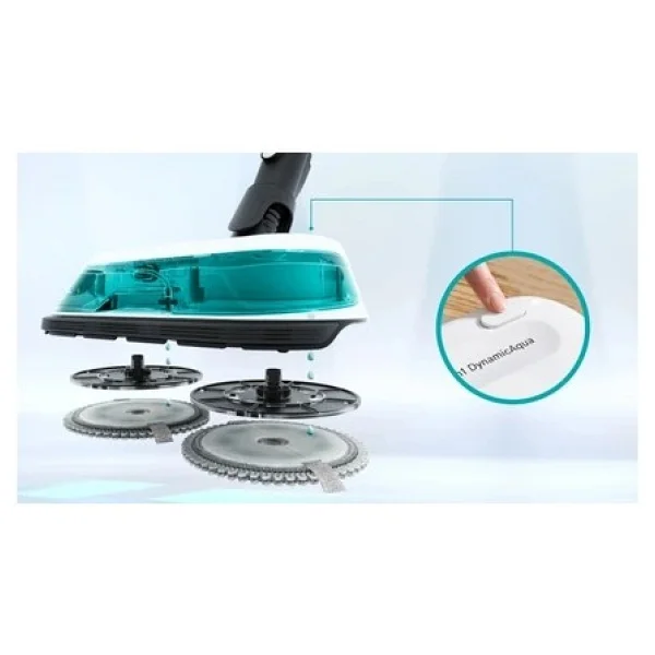 Bosch Islak Kuru 2 Sı 1 Arada 18v Çift Bataryalı Premium Aqua Şarjlı Dikey Süpürge Yüksek Performans, Şık Tasarım - Siyah - Görsel 6