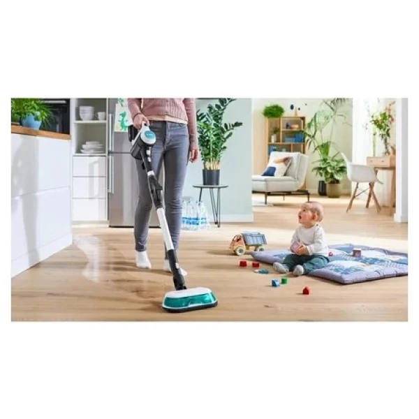 Bosch Islak Kuru 2 Sı 1 Arada 18v Çift Bataryalı Premium Aqua Şarjlı Dikey Süpürge Yüksek Performans, Şık Tasarım - Siyah - Görsel 7