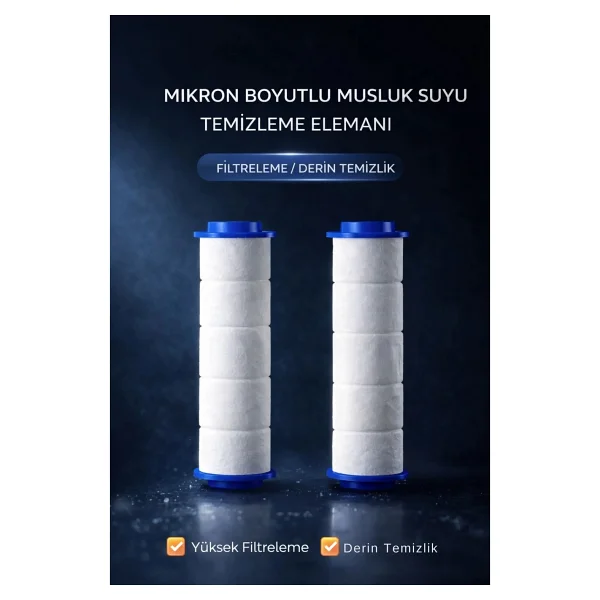 Ymv 2 Adet Kireç Pas Tortu Arındırıcı Engelleyici Filtre Duş Başlığı Yedek Arıtma Filtresi - Görsel 2