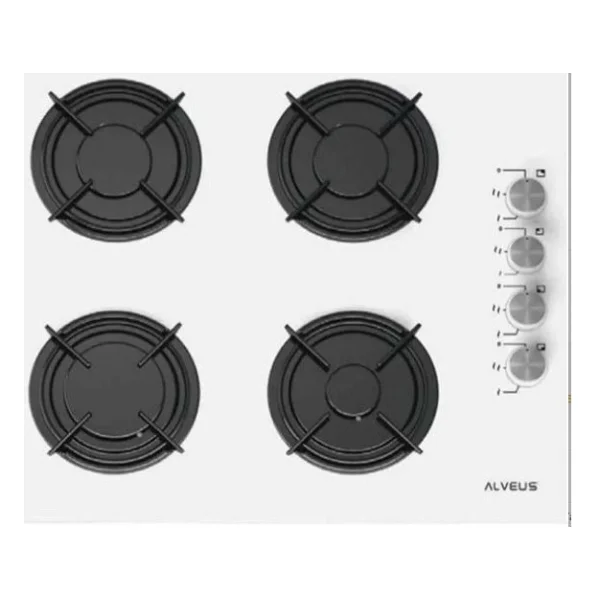 Alveus Beyaz Cam Ankastre Set (Mfa 604M Wh + Kls 670 + F17 60) - Görsel 2