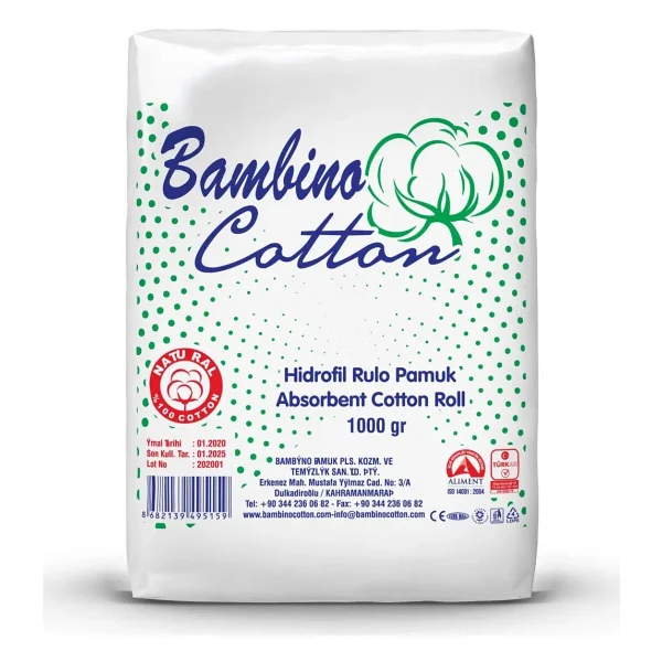 Bambino 1 Kg Hidrofil Rulo Pamuk - Görsel 3