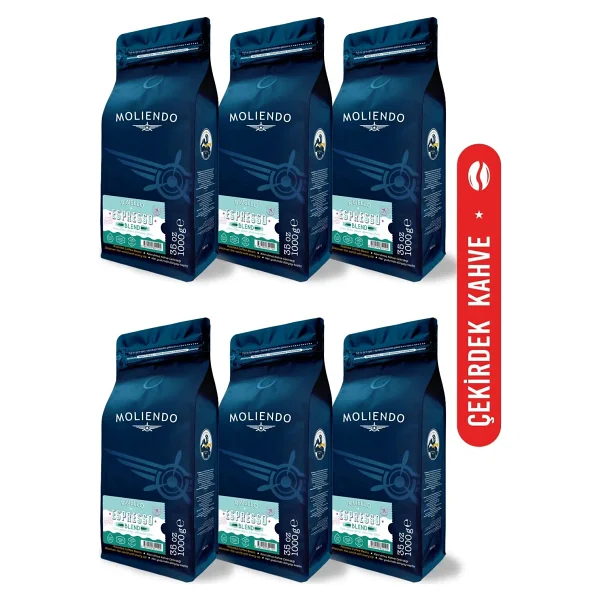 Moliendo Ravello Espresso Blend Kahve Avantaj Paketi (Çekirdek Kahve) 6x1000 G - 6 Kg - Görsel 6