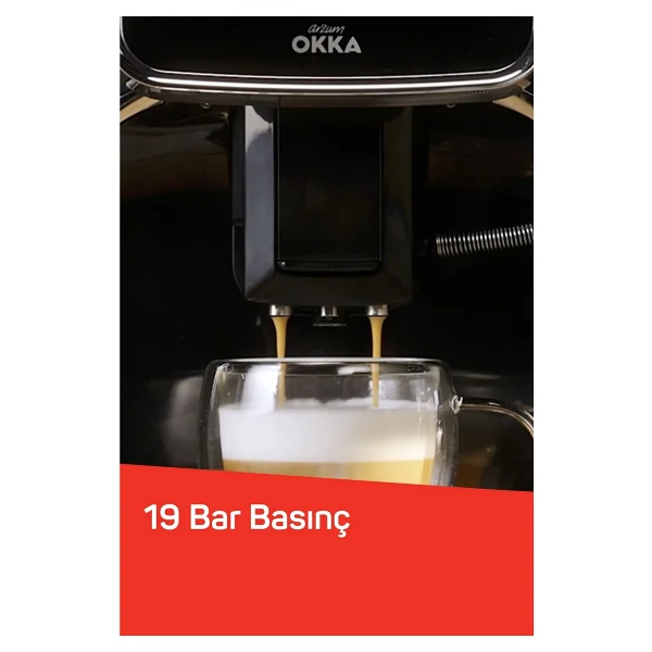 Arzum Okka Pro M Ok0028-05 Krom Tam Otomatik Espresso Makinesi - Görsel 7