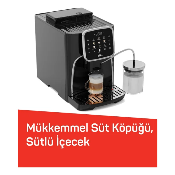 Arzum Okka Pro M Ok0028-05 Krom Tam Otomatik Espresso Makinesi - Görsel 9