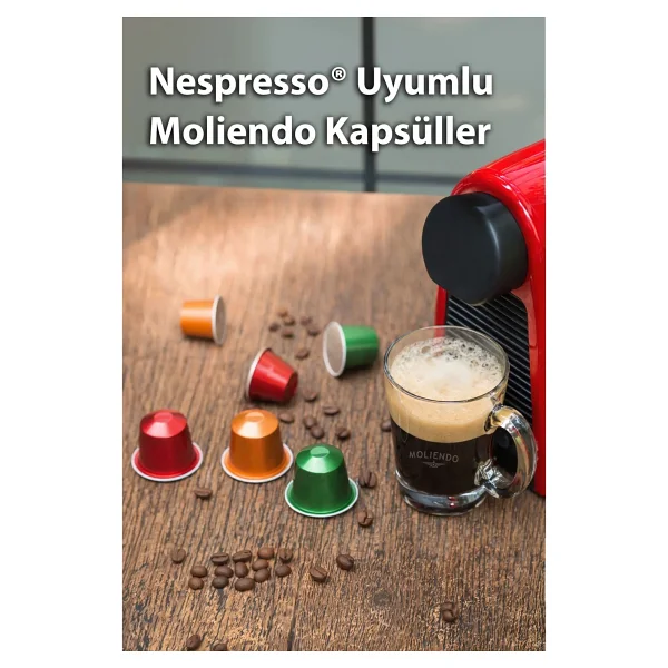 Moliendo Alüminyum Kapsül Kahve No:8 Avantaj Paketi (100 Adet Nespresso Uyumlu Alüminyum Kapsül) - Görsel 4
