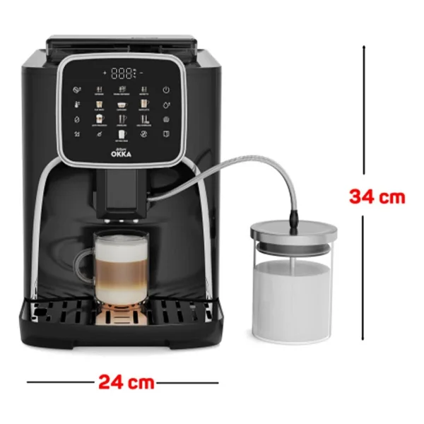 Arzum Okka Pro M Ok0028-05 Krom Tam Otomatik Espresso Makinesi - Görsel 10