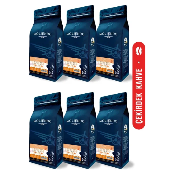 Moliendo Amalfi Espresso Blend Kahve Avantaj Paketi (Çekirdek Kahve) 6x1000 G - 6 Kg - Görsel 6