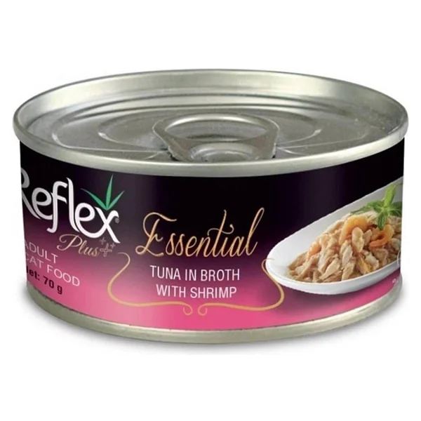 Reflex Plus Essential Ton Balıklı ve Karidesli 70 gr Yetişkin Konserve Kedi Maması - Görsel 2
