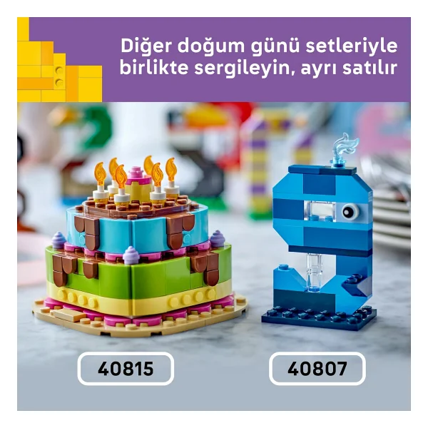 Lego 40807 Icons Doğum Günü Rakamları - Görsel 9