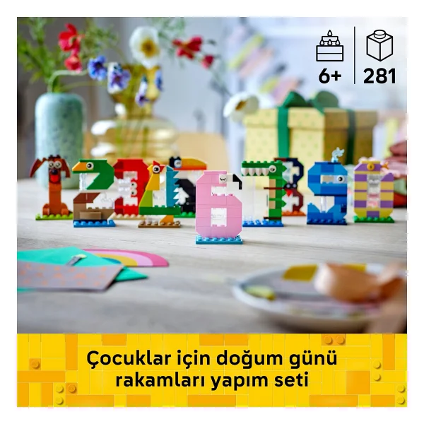Lego 40807 Icons Doğum Günü Rakamları - Görsel 10