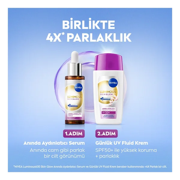 Nivea Luminous630 Skin Glow Fluid 40 Ml 50 Faktör Güneş Kremi - Görsel 6