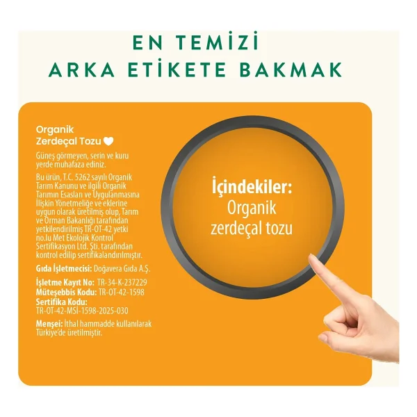 Wefood Organik Zerdeçal Tozu 55 Gr - Görsel 3