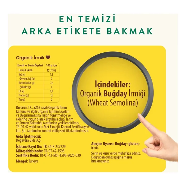 Wefood Kids Organik Bebek İrmiği 250 Gr - Görsel 2