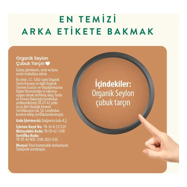 Wefood Organik 20 Gr Glutensiz Seylon Çubuk Tarçın - Görsel 4