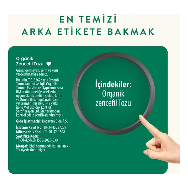 Wefood Organik Zencefil Tozu 45 Gr - Görsel 3