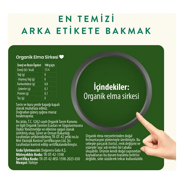 Wefood Elma Sirkesi 500 Ml 2'li - Görsel 6