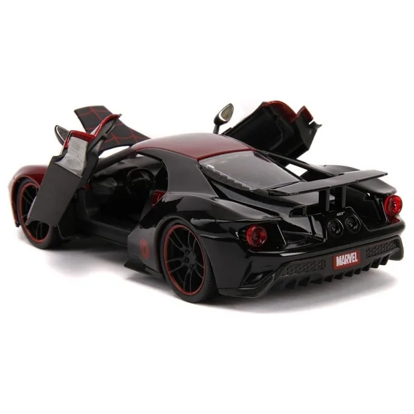 Jada Marvel Miles Morales 2017 Ford Gt 1:24 Model Araba 9331190314r00 - Görsel 3