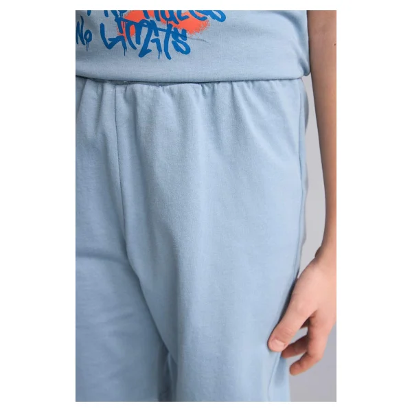 Defacto %100 Pamuk Baskılı 2'li Pijama Takımı Erkek Bebek G8826a826hs - Mavi - 11 - 12 Yaş - Görsel 6