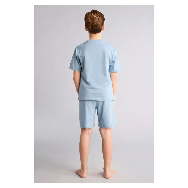 Defacto %100 Pamuk Baskılı 2'li Pijama Takımı Erkek Bebek G8826a826hs - Mavi - 11 - 12 Yaş - Görsel 7