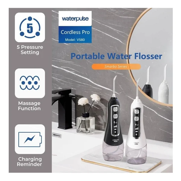 Waterpulse Pro V580 Beyaz Ağız Duşu - 1bw-Beyaz - Görsel 3
