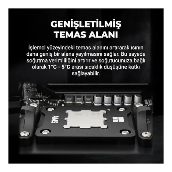 Thermalright AMD Am5 Soket Güçlendirme Montaj Kiti Tf7 Termal Macun Dahil Siyah Asf Am5 - -- - Option-1 - Görsel 2