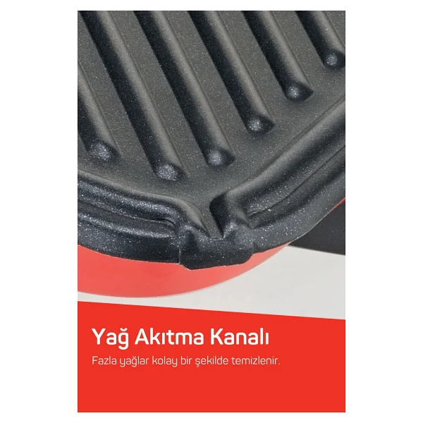 Arzum Ar2007 Sultane 1800 W Kırmızı Tost Makinesi - Görsel 5