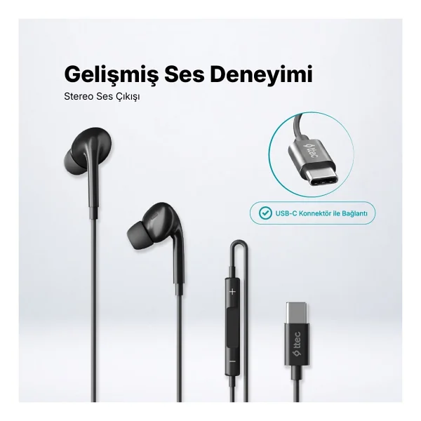 Ttec Pop 3 Type-C Kablolu Kulak İçi Kulaklık - Görsel 5