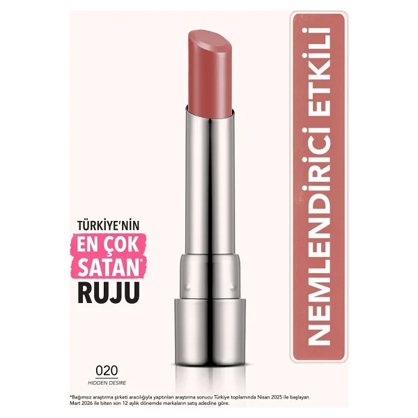 Flormar Sheer Up Parlak Bitişli Nemlendirici 020 Hidden Desire Stick Ruj - Görsel 2