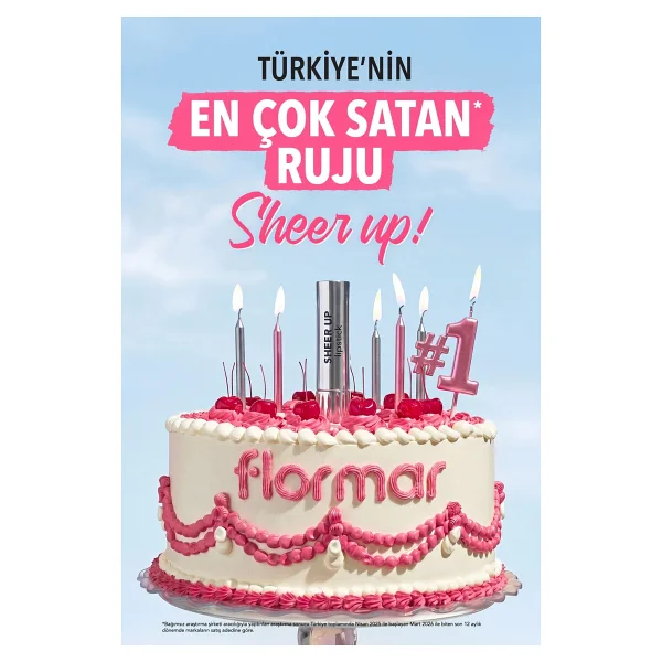 Flormar Sheer Up Parlak Bitişli Nemlendirici 015 Go For Bordeaux Stick Ruj - Görsel 9