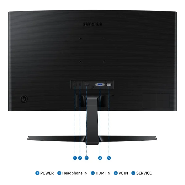Samsung Essential S3 Ls24d366gauxuf 24" 4 Ms Full HD Curved 100 Hz Monitör - Görsel 10