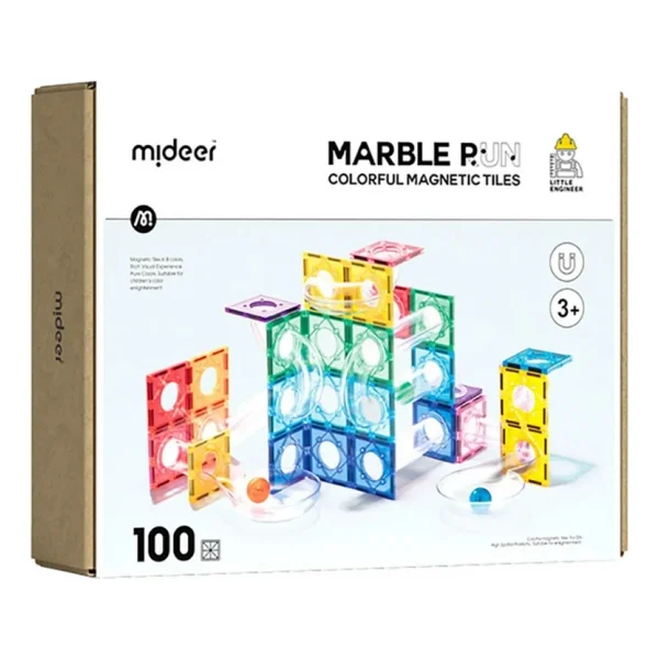 Mideer Renkli Magnetic Tiles - Parkur 100 Parça - Görsel 8