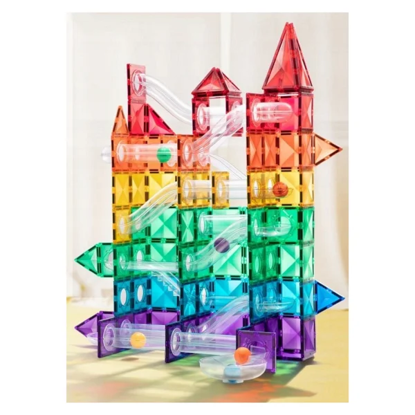 Mideer Renkli Magnetic Tiles - Parkur 100 Parça - Görsel 9