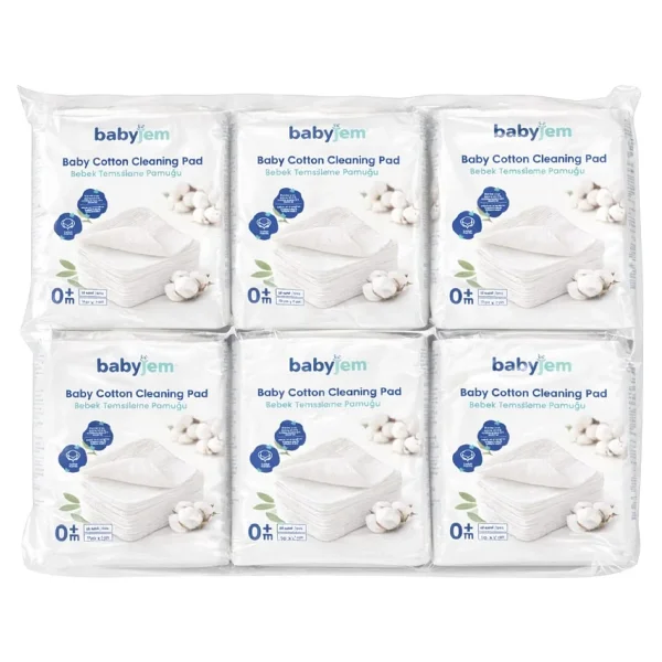 Babyjem Ultra Hassas Bebek Temizleme Pamuğu 6'Lı Fırsat Paketi (360 Adet) - Görsel 2
