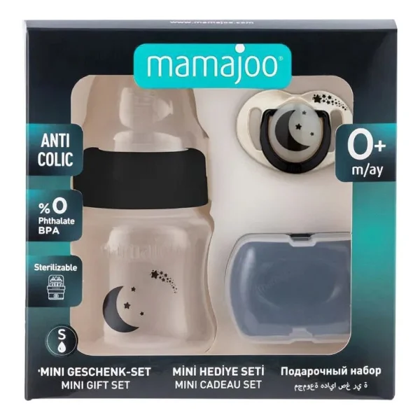 Mamajoo Yenidoğan Hediye Seti Powder Pink Antikolik Biberon 150 Ml Ve Ortodontik Emzik & Saklama Kabı - Pembe - Görsel 8