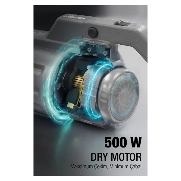 Fantom Pratik-S P 1200 Antrasit Dikey Elektrikli Süpürge - Görsel 6