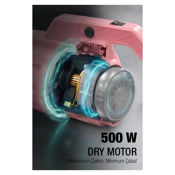 Fantom Pratik-S P 1200 Pembe Dikey Elektrikli Süpürge - Görsel 6