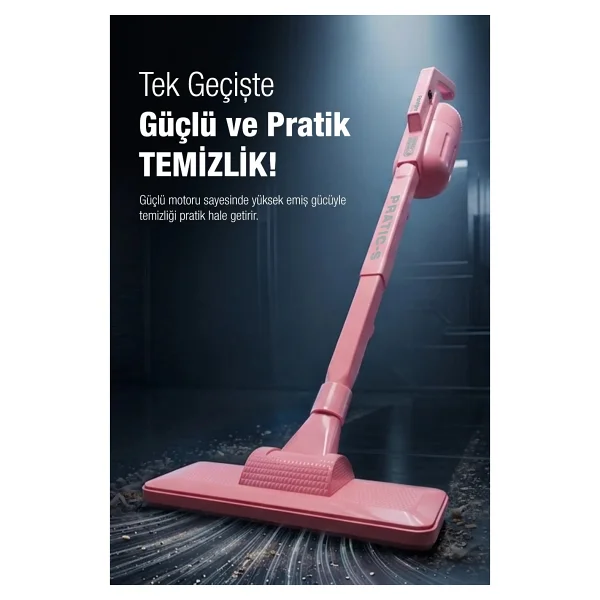 Fantom Pratik-S P 1200 Pembe Dikey Elektrikli Süpürge - Görsel 7